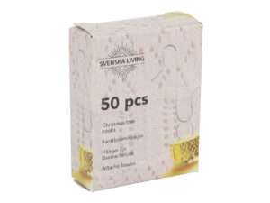 Set 50 ornament hooks silver