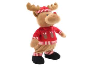 Moving and musical 26cm reindeer