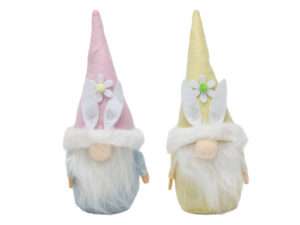 Gnoom paashaas 19cm 2-ass/geel/roze
