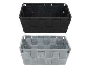 Mand gevlochten 14x18x7 ass-kleur