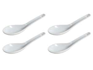 Rijstlepel wit 13cm S/4