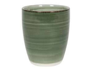 Koffiebeker kerst groen z/oor 340ml