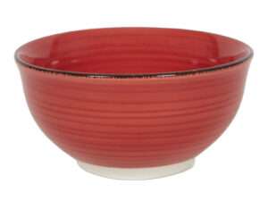 Schaal kerst rood Ø12x6cm
