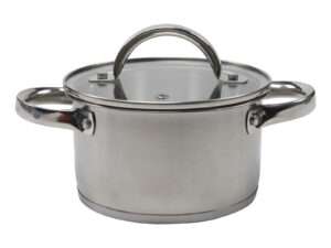 Cooking pan 16cm ss w/lid gls