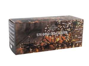 Cluster 576goudLED IP44 timer/dimmer 3,5m