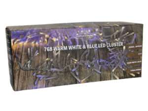 Cluster 768LED warm/blauw IP44 timer/dimmer 4,5m