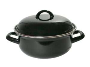 Braadpan emaille zwart Ø26cm 3L