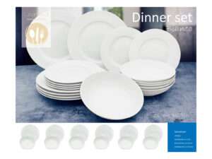 Dinner set 18pcs white