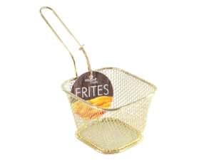 French fries basket Gold