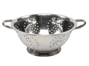 Deep colander 24cm satin|outsi
