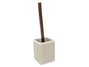 Toiletborstel weef patroon beige