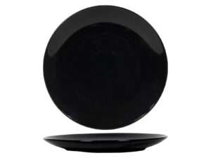 #Dinerbord Basic rond zwart glans porselein Ø26cm