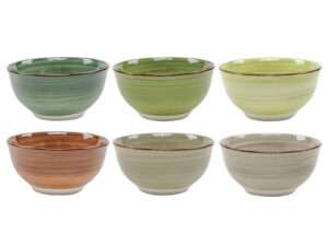 #Bowl 12cm nature 6 assorted