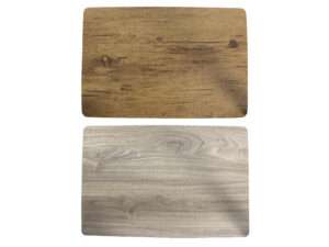 #Placemat houtlook 30x45cm 2-ass
