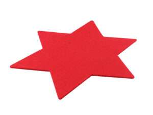 Placemat ster rood 25cm