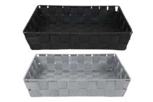 Mand gevlochten 32x25x7 ass-kleur