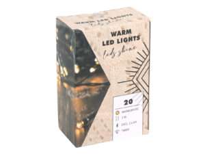 Verlichting groen 20LED 2xAA timer 2m