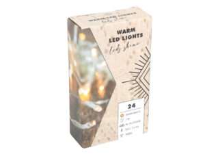 Verlichting transp 24warmLED 3xAA IP44 timer