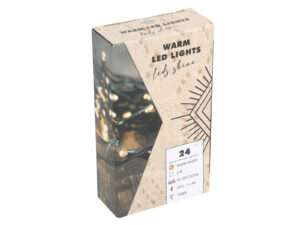 Verlichting groen 24warmLED 3xAA IP44 timer