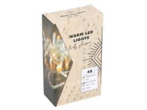 Verlichting transp 48warmLED 3xAA IP44 timer