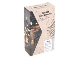 Verlichting groen 48warmLED 3xAA IP44 timer