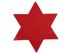 Placemat ster rood 40cm