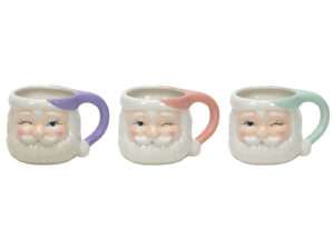 Kerstmok Kerstmanpastel Ø8,5x8,5cm 350ml 3-ass