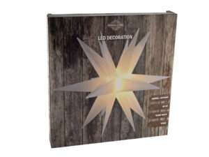 Etoille blanc 60cm 6warmled