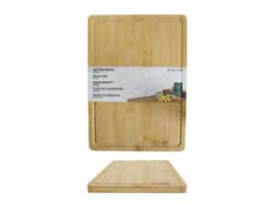 Snijplank m/geul bamboe 25x35x1,8cm