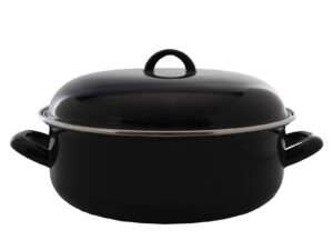 Braadpan emaille zwart Ø28cm 3,5L