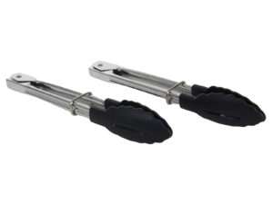 Keukentang mini rvs zwart 18cm S/2