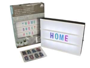 #Lichtbox letters kleur 30x22cm