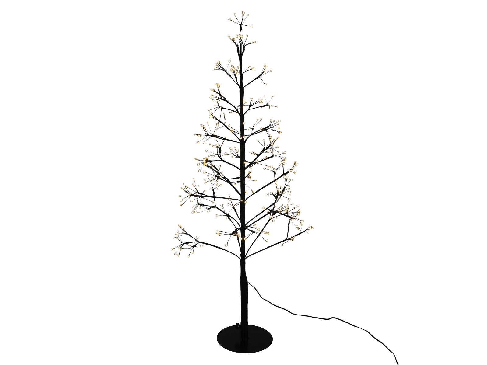 Tree black 90cm 6X66warmled IP44 timer