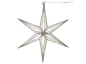 Etoile d'or 30LED 40cm avec timer