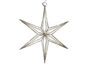 Etoile d'or 25LED 30cm avec timer
