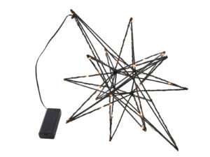Etoile de Noël 40LED noir 36cm with timer