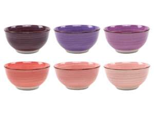 #Bowl 12cm Mykonos 6 assorted