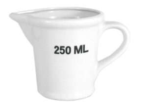 Maatbeker wit 250ml