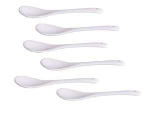 s/ 6 cuillères 12,5cm blanc