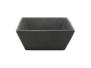 Schaal mat zwart 14x14x6cm