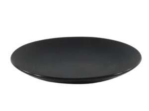 Bord mat zwart Ø21cm