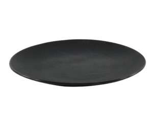 Bord mat zwart Ø27cm