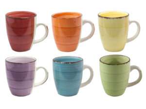 Coffeemug 12oz colors 6 assorted