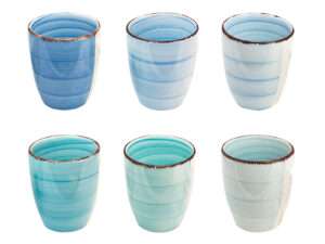 ^Koffiemok Blue 180ml 6-ass