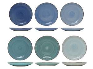 ^Ontbijtbord Blue Ø19cm 6-ass